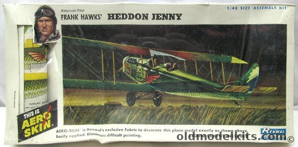 Renwal 1/48 Frank Hawks JN-4 Heddon Jenny Barnstormer, 284-169 plastic model kit
